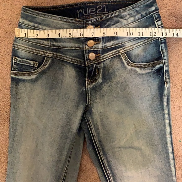 Rue 21 Light Wash High Waist Freedom Flex Skinny Jeans Women’s Size 0 Regular - Picture 3 of 8